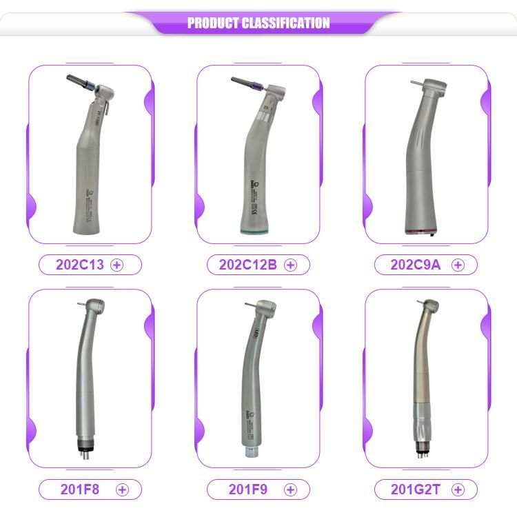 20: 1 E-Generator Implant Contra Angle Stainless Steel Dental Low Speed Handpiece NSK Implant Green Ring Angle E Type Connect