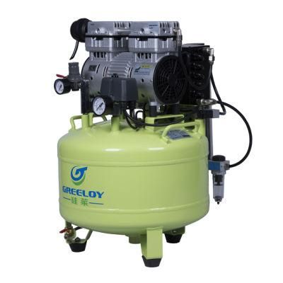 Dental Mobile High Pressure Noiseless Oilless Air Compressor for Dentistry