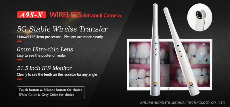 Dental Wireless Camera Intraoral Camera with 21.5 Inch IPS Screen