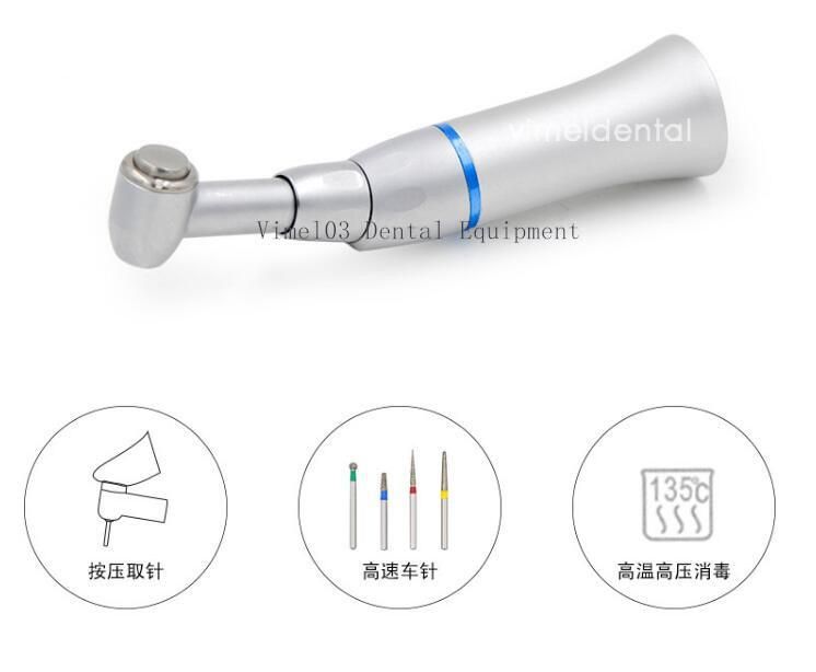 Dental Low Speed Contra Angle Push Button Turbine Handpiece