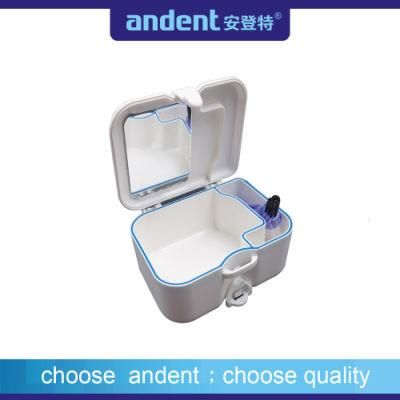 Denture Box with Mirror and Brush