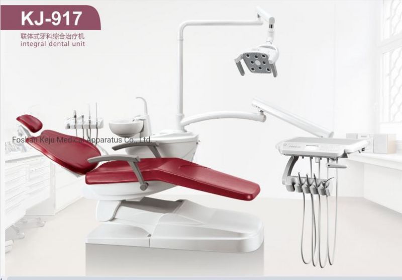 Metal &Ceramic Keju Wooden Case China Dental Unit Chair with ISO