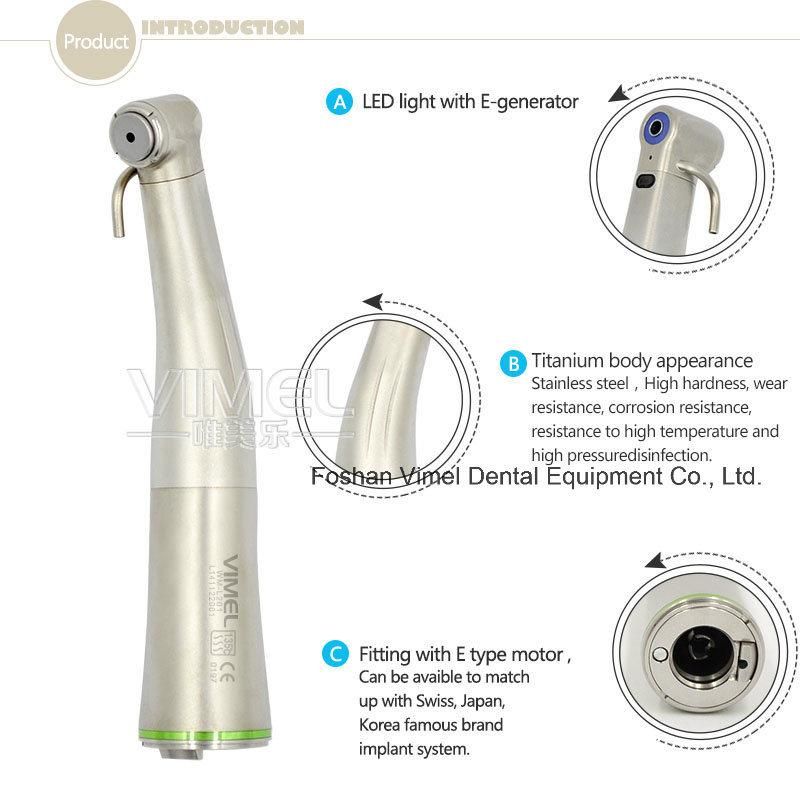 LED Implant Contra Angle 20: 1 Dental Handpiece Optical