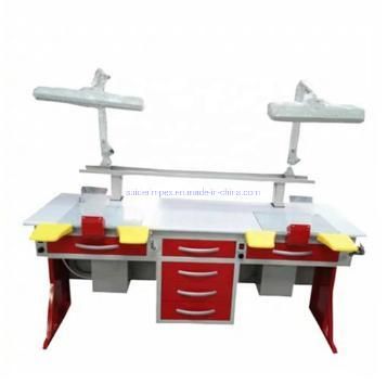 Double Person Dental Laboratory Workbench