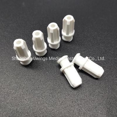 Plastic Materials Caps White for Medical Disposable Screw Syringes