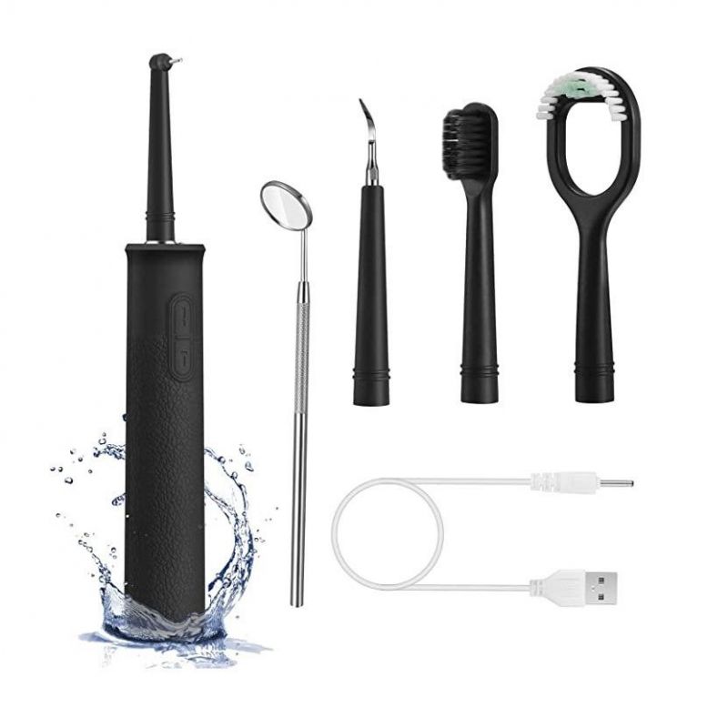 Electric Dental Calculus Scraper Tartar Teeth Cleaning Kit Ultrasonic Tooth Cleaner with 5 Adjustable Model Teeth Whitening Kit