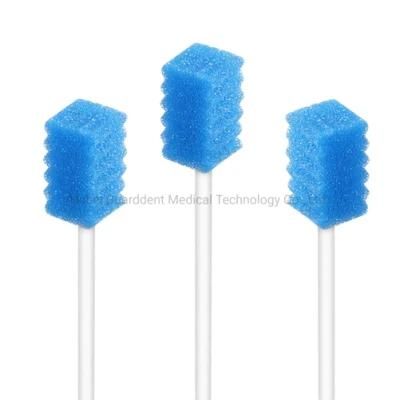 Dental Medical Disposable Foam Oral Cleaning Swabs Sponge Added Dentifrice Toothettes