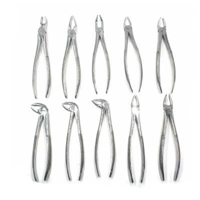 10PCS Oral Dental Surgery Instruments Kit Extracting Elevators Forceps