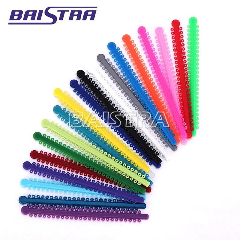 Dental Orthodontic Elastic Ligature Ties Bands for Brackets 23 Colors