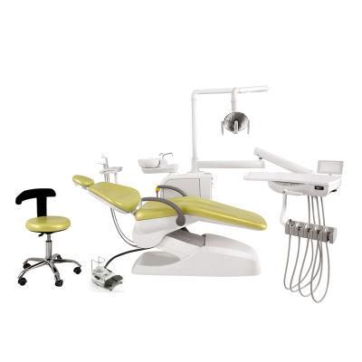 2022 New Economic Wholesale Supplies China Foshan Portable Prosthodontics Leather LED Sillon Suntem Dental Unit Chair Aluminum Frame