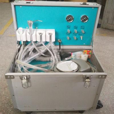 Portable Dental Chair Unit Equipment with Air Compressor