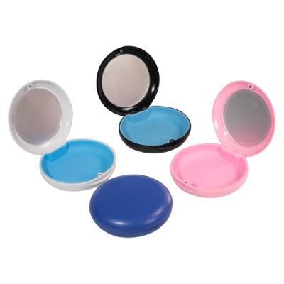 Orthodontic Retainer Denture Mouth Guard Aligner Invisible Braces Storage Box with Silicone Rubber Cushion Mirror