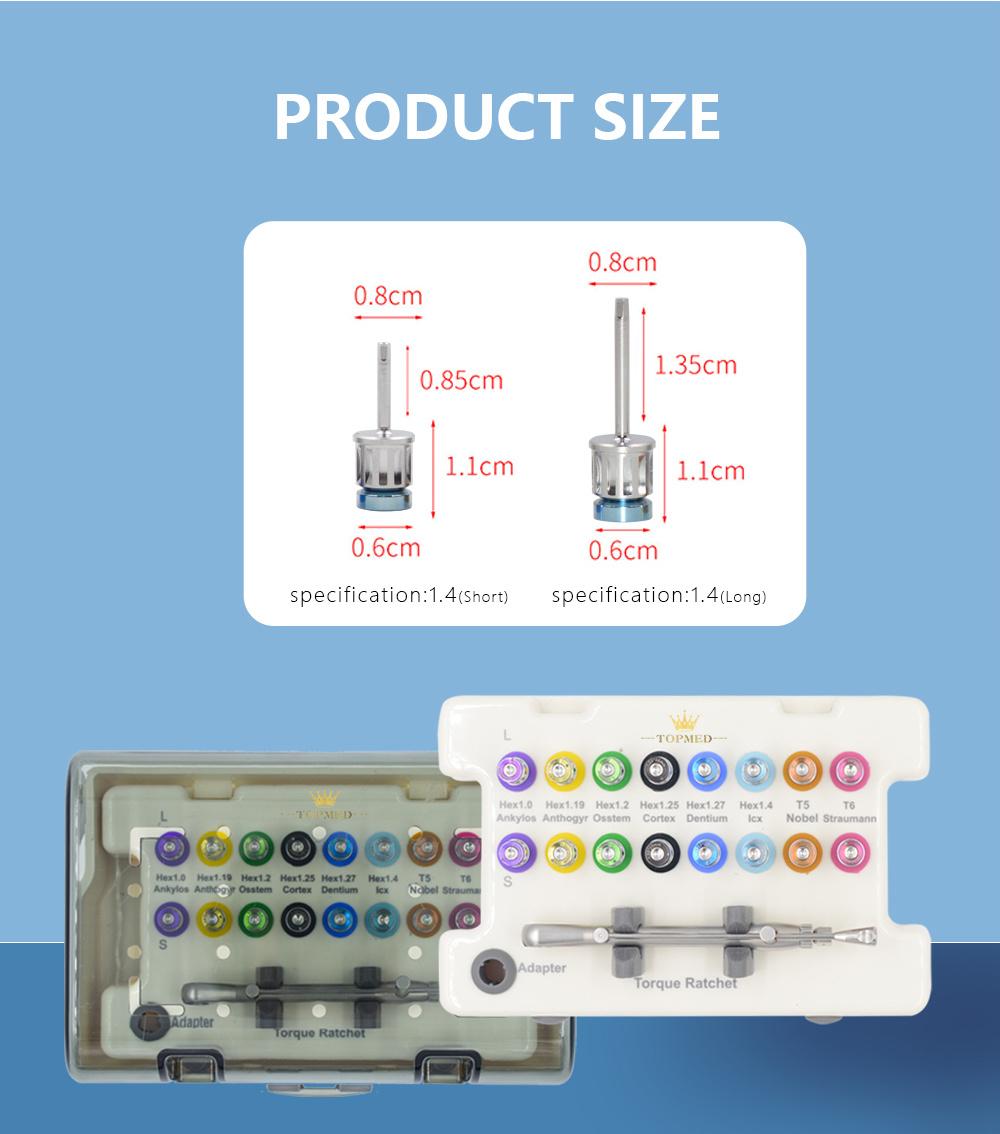 Top Quality Dental Implant Tools Universal Torque Wrench Prosthetic Kit