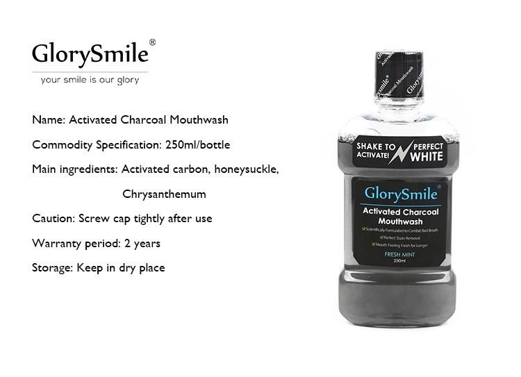 Advanced Activated Charcoal Mouthwash Fresh Mint 250 Ml