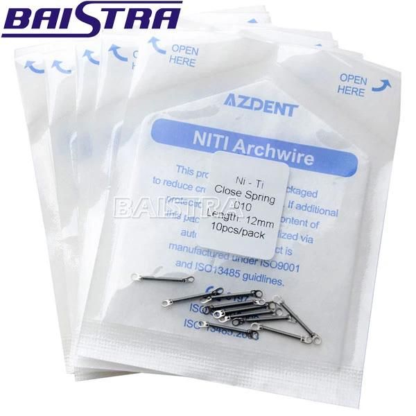 Azdent 10PCS/Pack Dental Orthodontic 0.010X6mm Size Closed Coil Spring