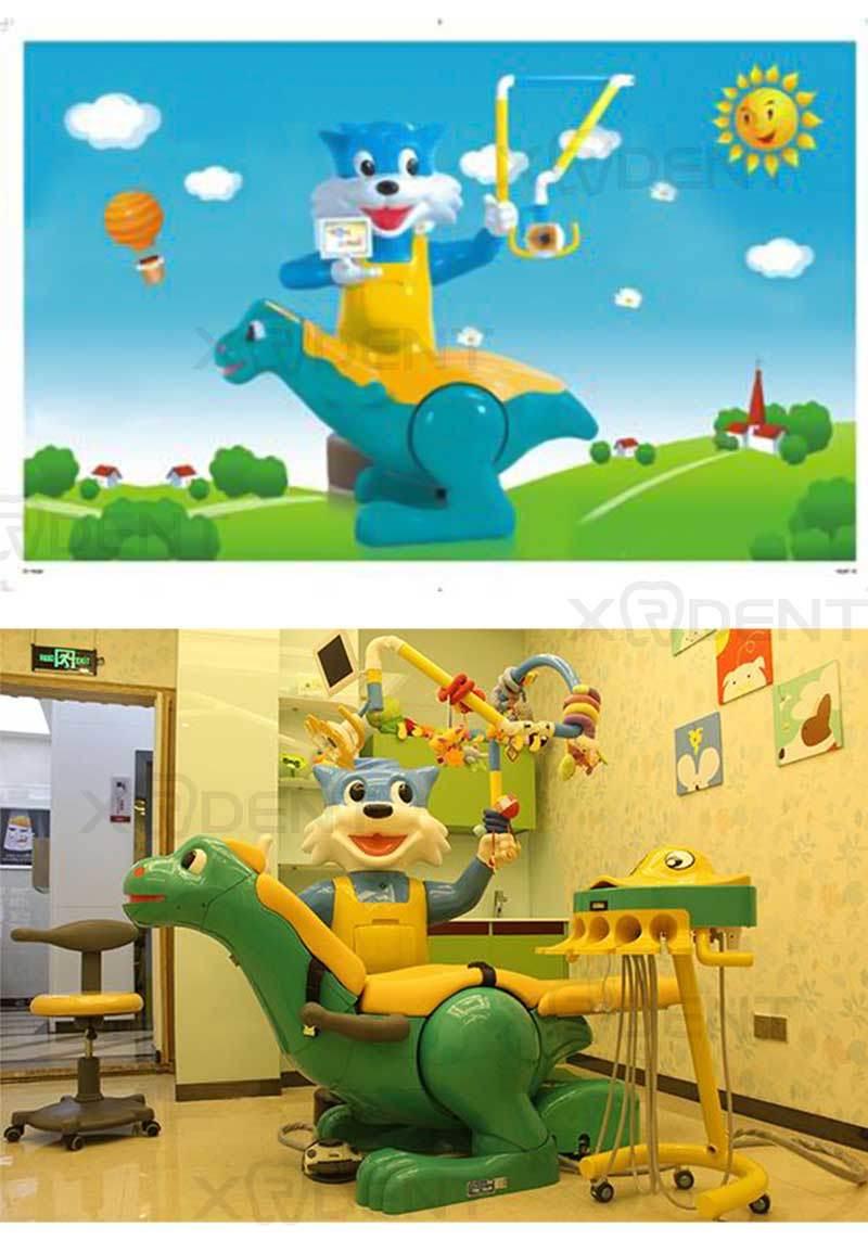 Dental Equipment Cartoon Style Medical Child Dental Unit Chair