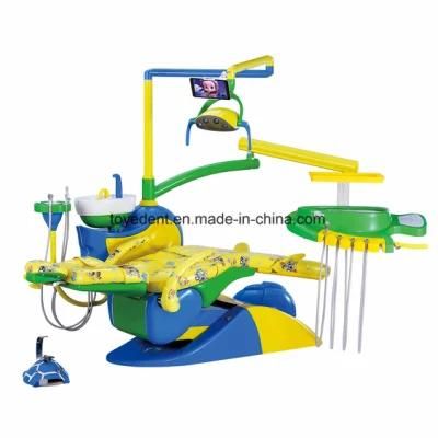 Dental Unit Equipment Children Dental Chair with Colourful Cartoon Design