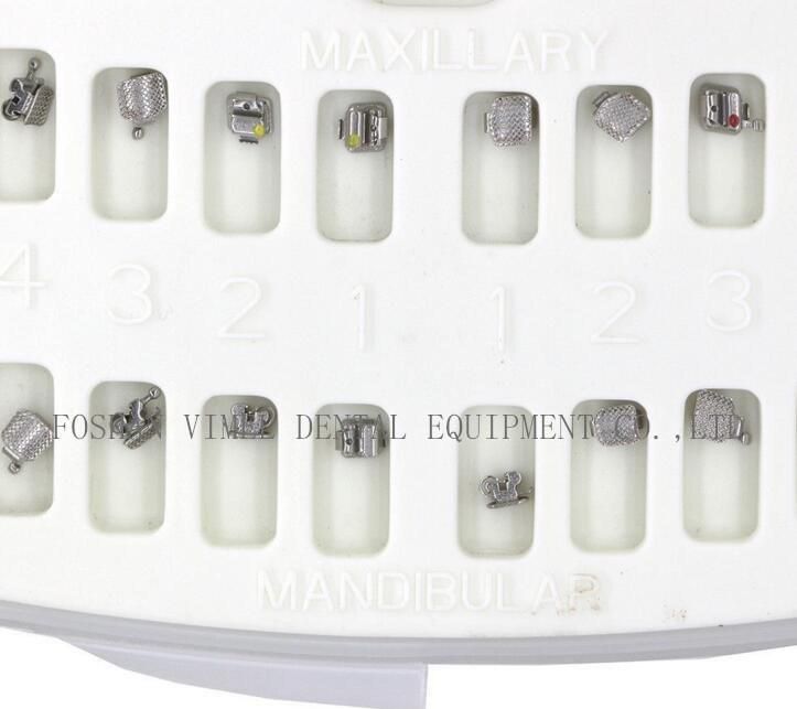 Dental Orthodontic Self-Ligating Metal Bracket Mini Roth 0.022 3-4-5 Hooks