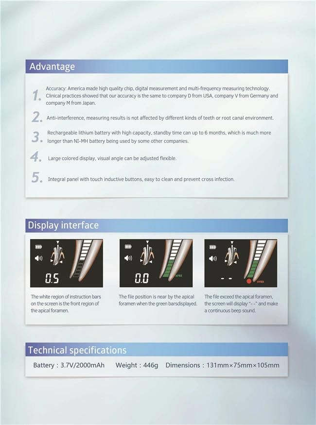 Woodpecker Endo LCD Apex Locator Dental Laboratory Product