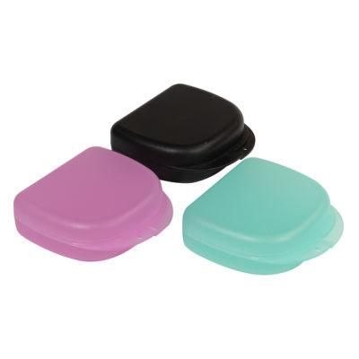 Frosted Plastic Dental Retainer Storage Box Invisalign Aligner Case