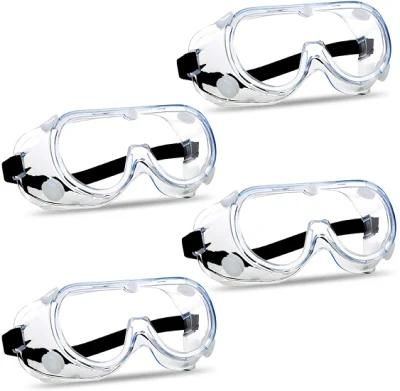 Anti-Fog Medical Goggles Eye Protection Impact Resistant Transparent Medical Isolation Safety Goggles