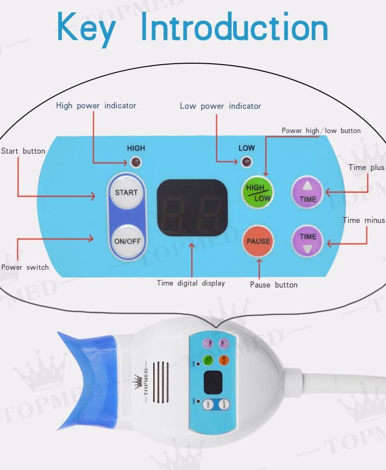 Dental Handpiece Bleaching LED Light Lamp Whitening Bleaching Machine