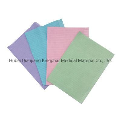 Three Ply Waterproof Disposable Dental Bibs for Dental Hospital