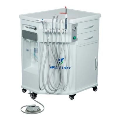 Integral Portable Dental Equipment Unit with Built-in Air Compressor Machine for Medical School Laboratory