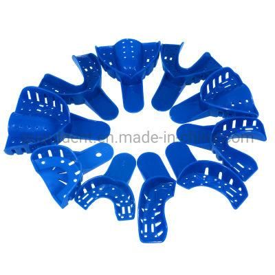 High Quality Dental Plastic Blue Impression Tray for Implant Post