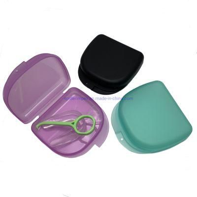 Matte or Frosted Plastic Invisible Braces Aligners Case Denture Bath Storage Box Case