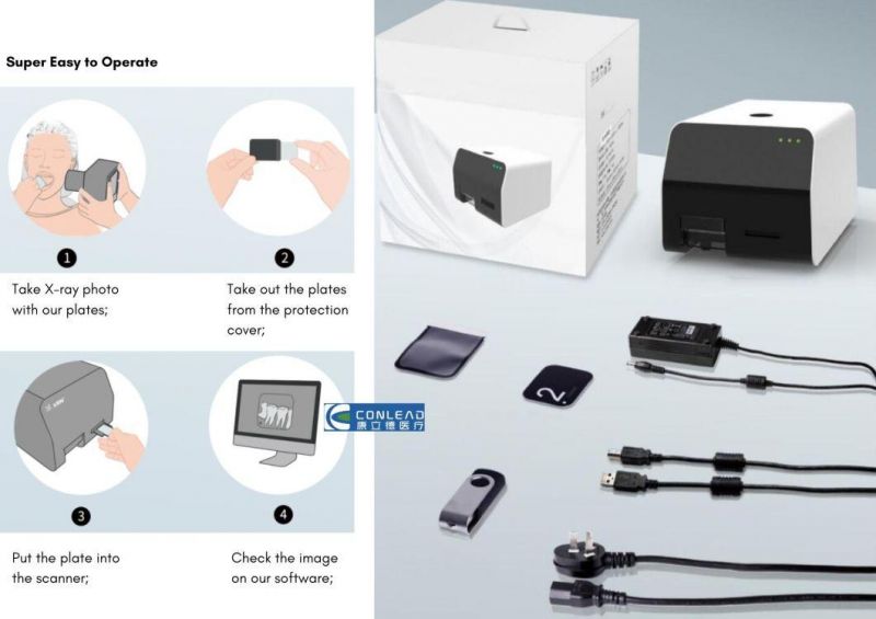 High-Resolution Dental Image Plate X-ray Scanner