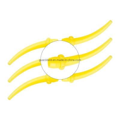 Dental Yellow Oral Tips Attached to Mixing Tips for Dental Curing Cements