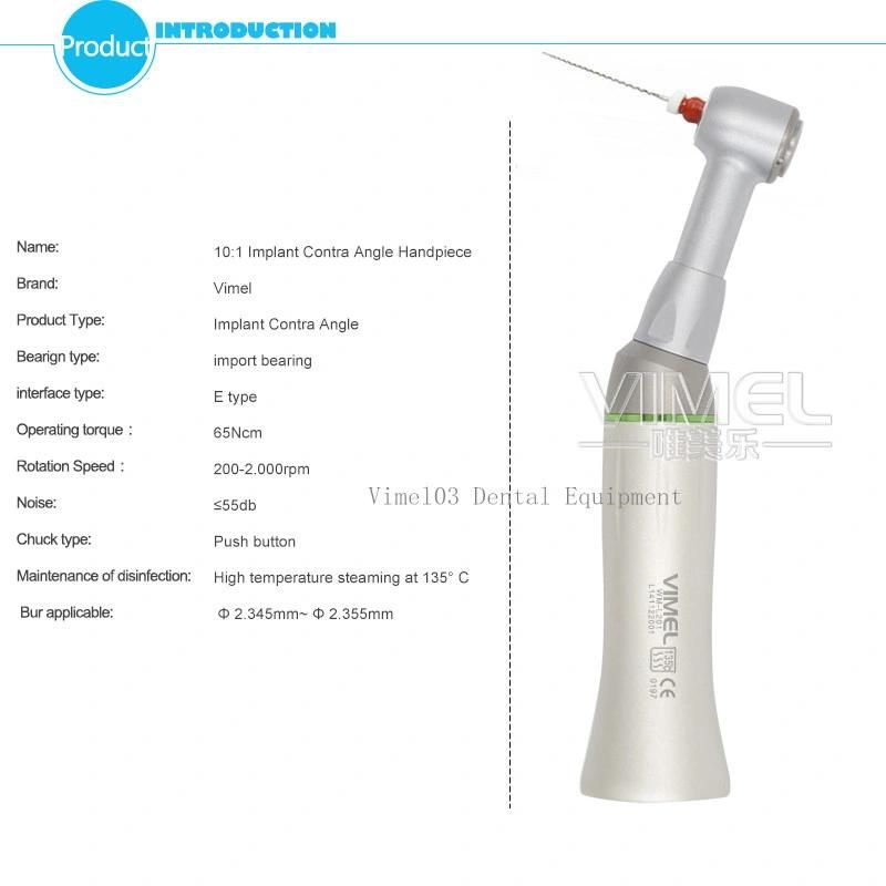 Dental NSK Endo Handpiece10: 1 Reduction Push Button 60 Degree Reciprocating