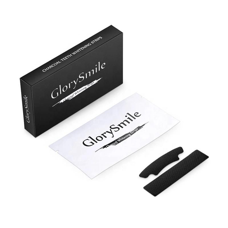 Convenient Carton Black New Charcoal Teeth Whitening Strips