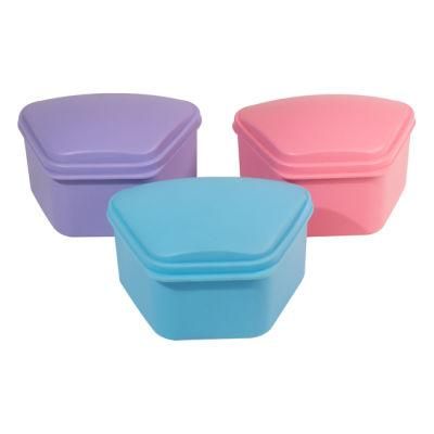 Various Colors Dental Denture False Teeth Bath Mouth Guard Container Box