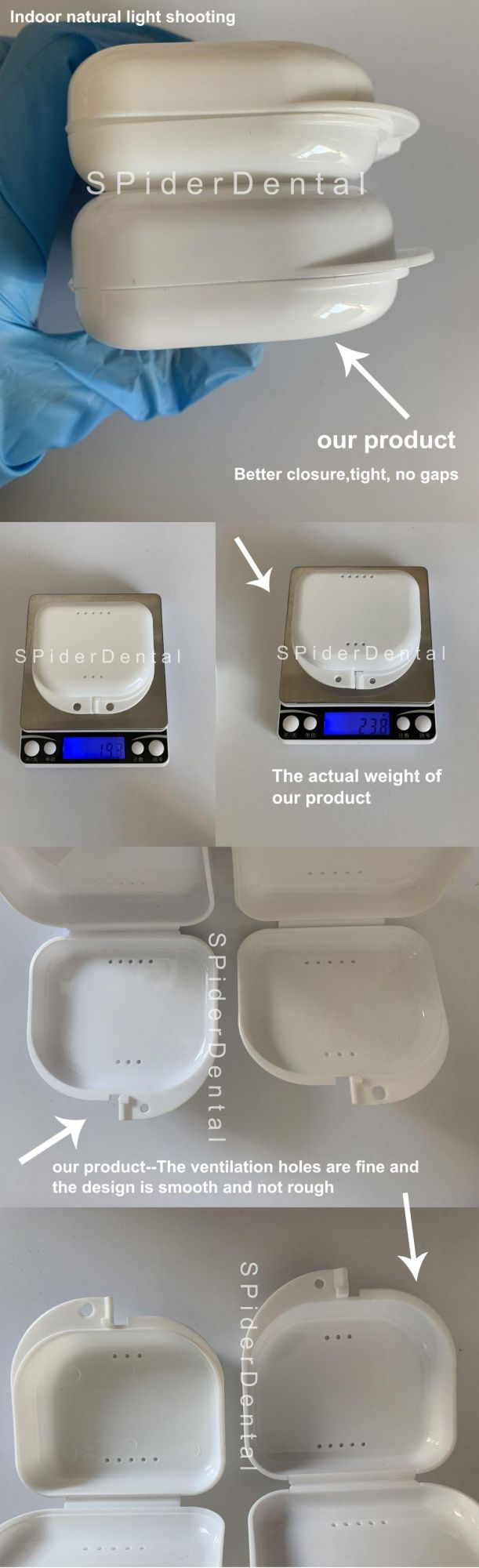 Portable Aligner Orthodontic Mouthguard Dental Brace & Splint Box