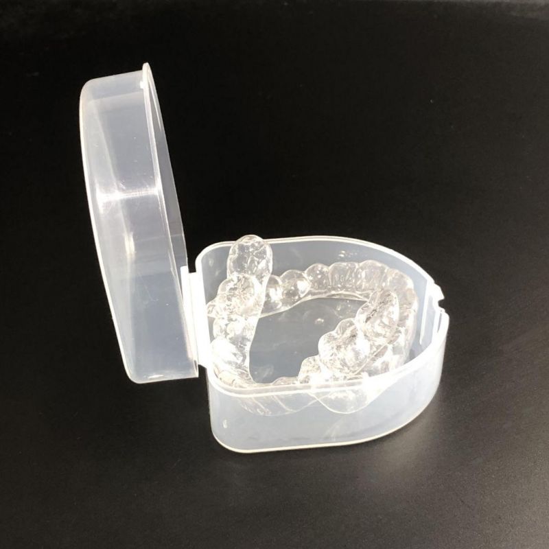 Portable Plastic Dental Retainer Orthodontic Invisible Braces Box