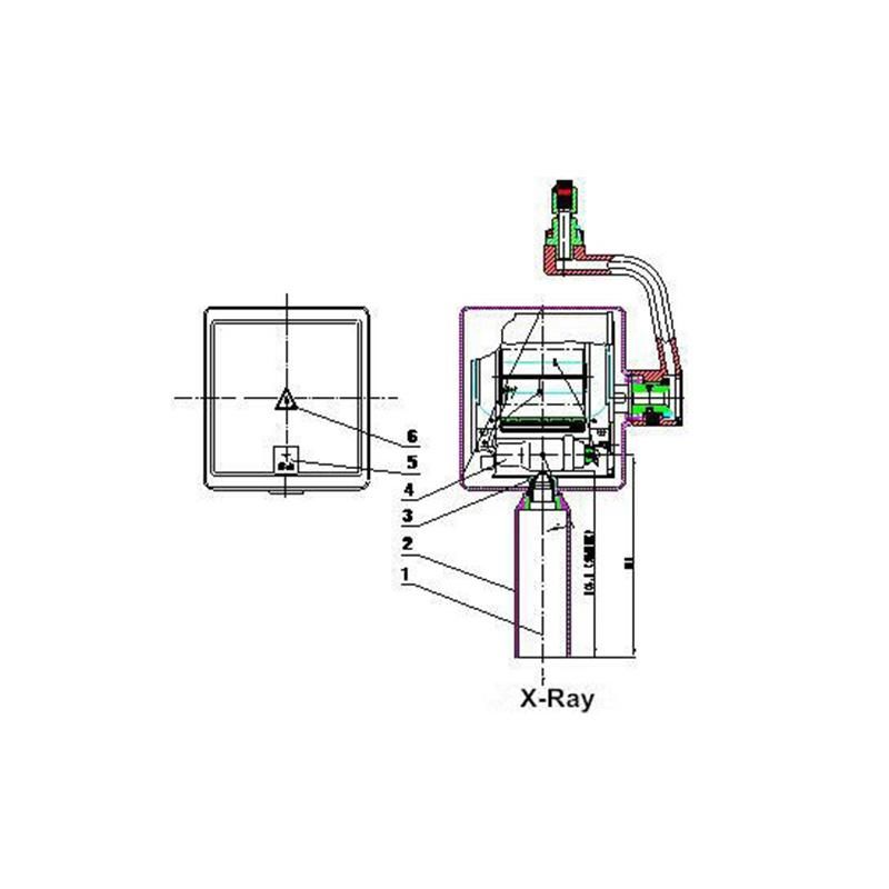 Wall Mounted Dental Xray Unit Machine Tube Voltage 70kv