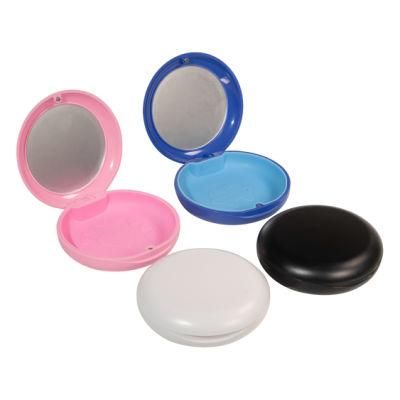 Wholesale Orthodontic Dental Invisible Braces Retainer Storage Case with Mirror