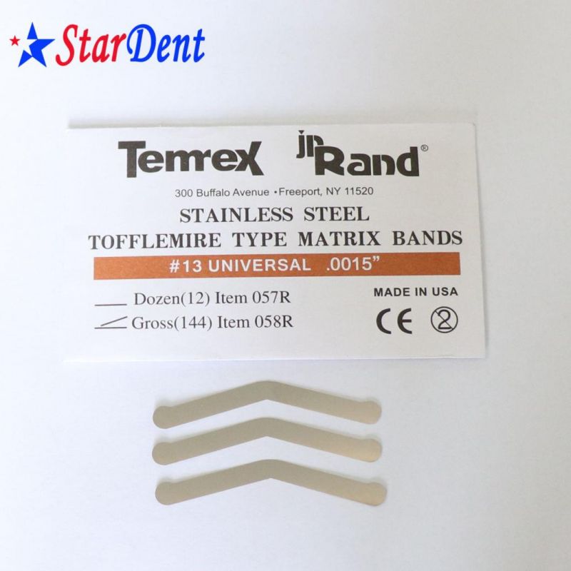 Dental Steel Matrix J Bands of Clinic Hospital Medical Lab Surgical Diagnostic Dentist Equipment