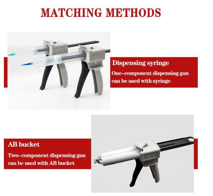 Dispenser Silicone Gun for Adhesive Dental Impression Material Mixing Tray