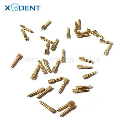 Dental Clinic Use Dental Gold Plated Screw Post Dental Implants Mini Screw Post