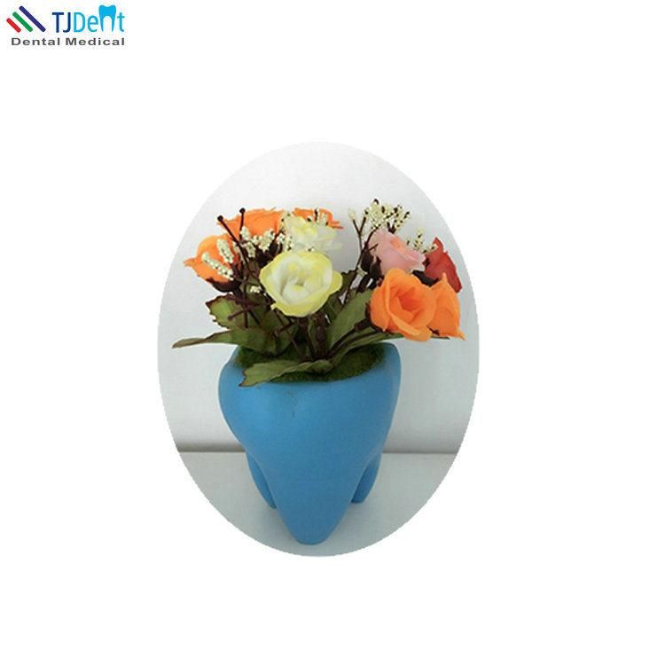 Dental Clinic Decoration Tooth Shape Flower Pot Flower Vase