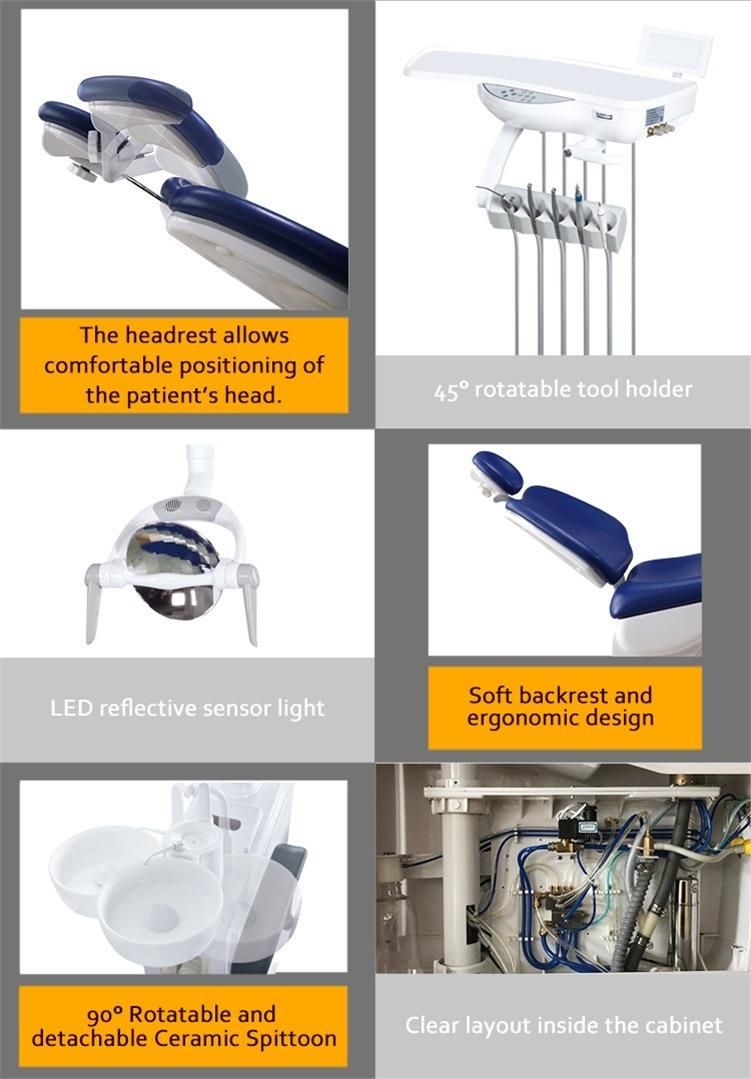 Stomatological Medical Electric Down-Mounted Complete Dental Chair Unit