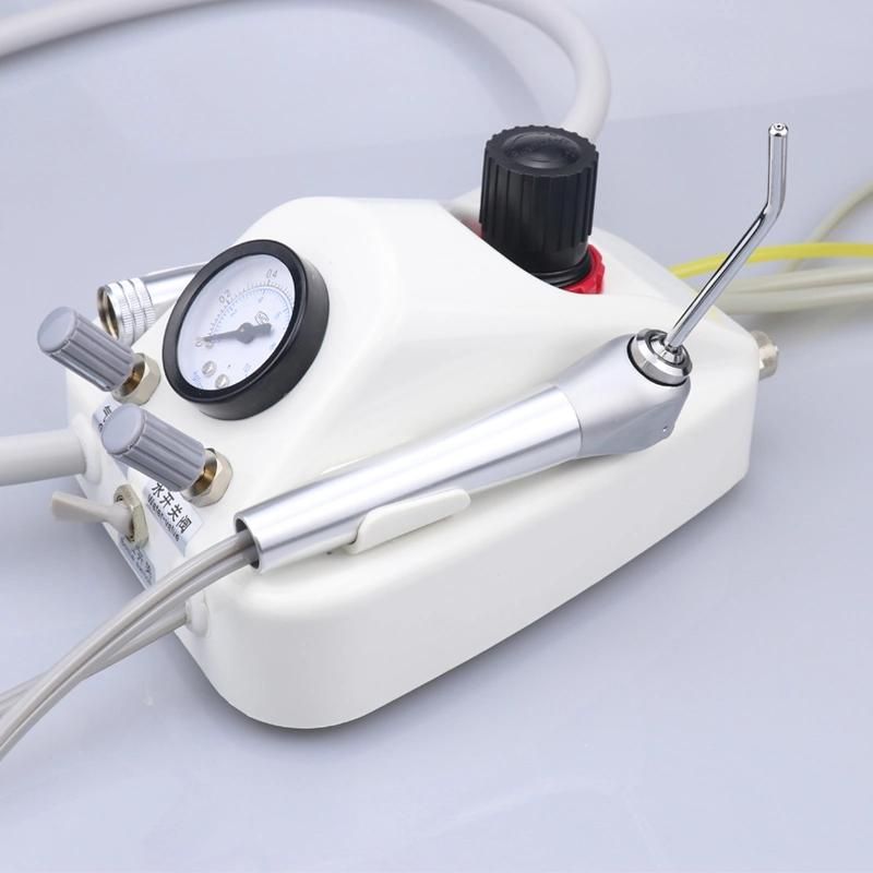 Portable Dental Air Turbine Unit with Syringe 4/2 Holes Bottle