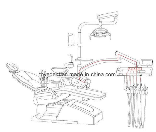 Electric Micro Fiber Cushion Dental Chair Unit Comfortable Seat for Patient