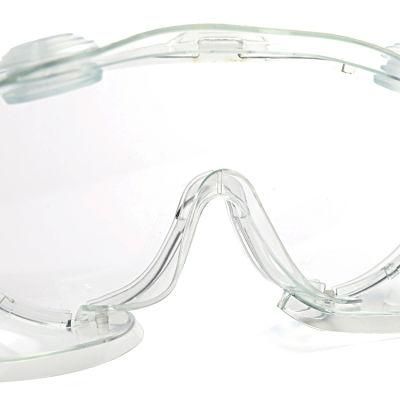 Waterproof Breathable PVC/PC Chemical Splash Resistant Safety Isolation Goggles for Medical