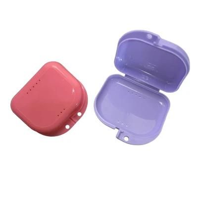 Mini Colorful Dental Box Plastic Container Retainer Case