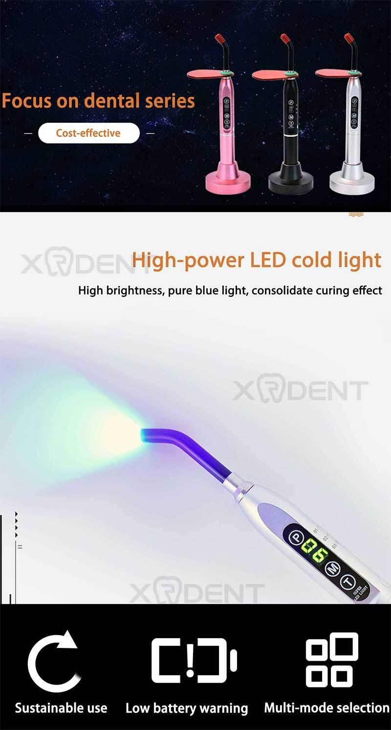 Metal Type Dental Curing Light Are Available in Six Colors