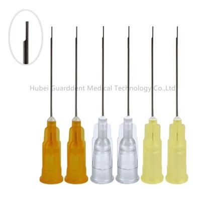 Dental Irrigating Needle Tip Half Cut Notched Needle Luer Lock